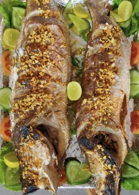 Butter garlic kingfish Butter garlic kingfish