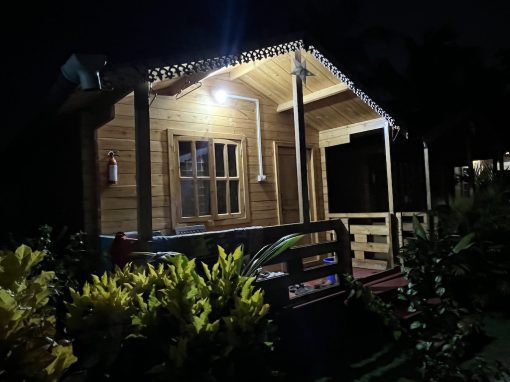 Happy Shack Nighttime cottage