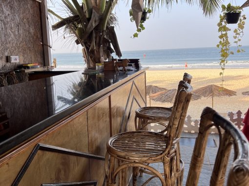 Happy Shack bar overlooking beach