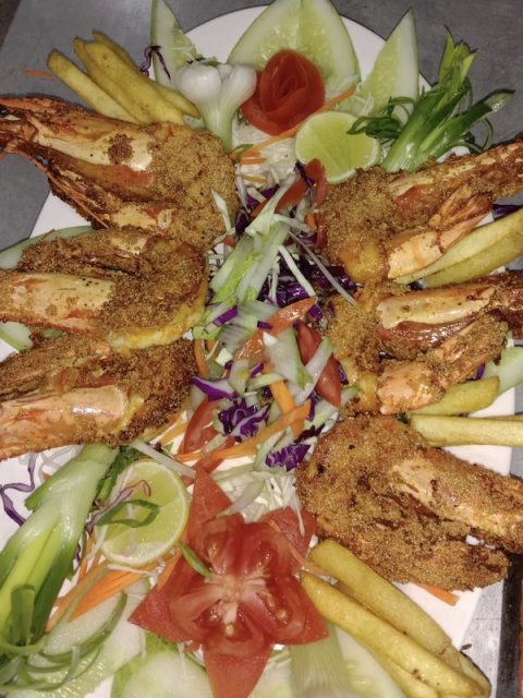 Tiger Prawns Puri bhaji